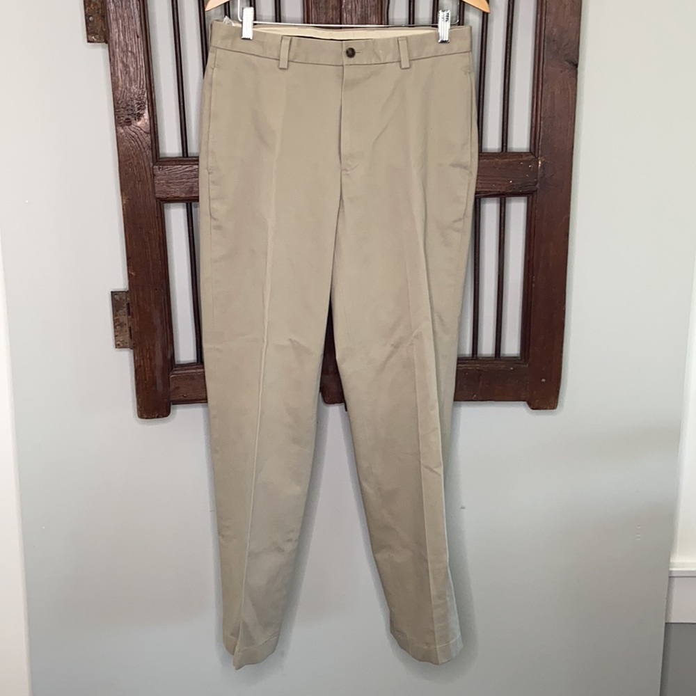 BROOKS BROTHERS ADV. TAN CLARK COTTON CHINO 32/31